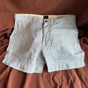J. Crew Blue Seersucker Shorts - Size 32 Inseam 5" inch - NWOT